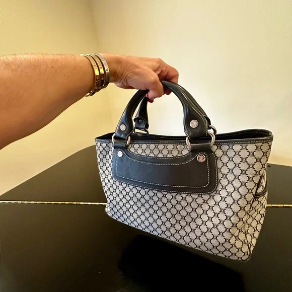 CELINE 80’S VINTAGE RETRO ICONIC COUTURE LUXURY AUTHENTIC RUNWAY MACADAM BAG - Picture 6 of 17